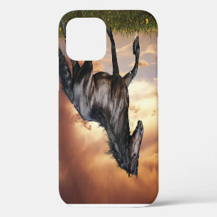 Funda Para iPhone 12 Hermoso caballo negro