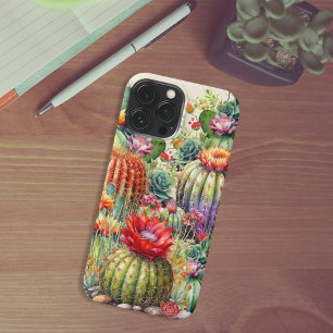 Funda Para iPhone 13 Pro Max Hermoso Cacti florido