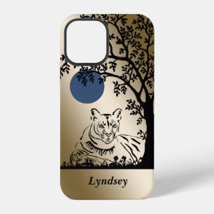 Funda Para iPhone 12 Hermoso caso de iPhone de león de montaña personal