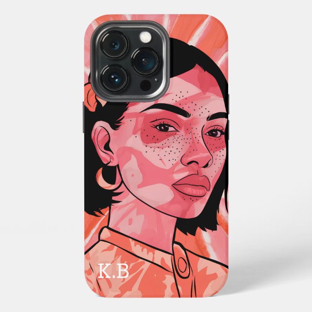Funda Para iPhone Hermoso chica artístico (Reverso )