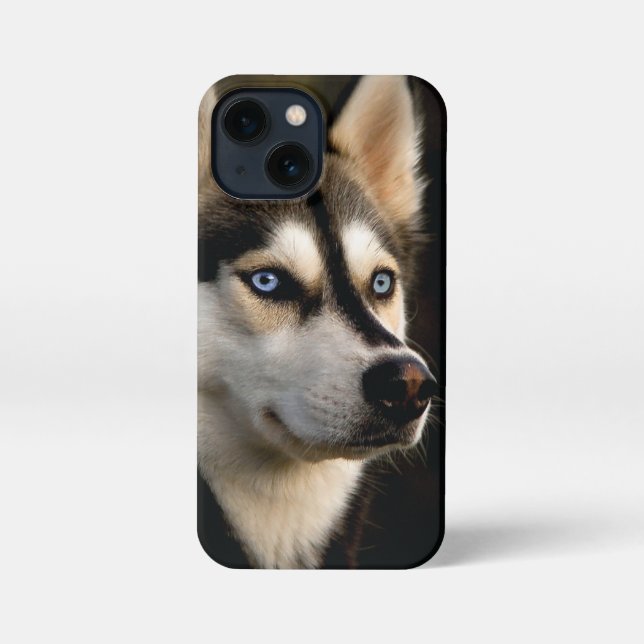 Funda Para iPhone Hermoso Cojín decorativo Husky (Reverso )