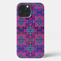 Hermoso estilo suroeste rosa y morado