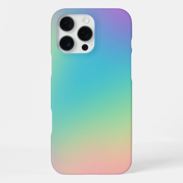 Funda Para iPhone Hermoso gradiente de arcoíris (Reverso )