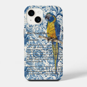 Funda Para iPhone 14 Hermoso guacamayo en peligro de extinción pintado 
