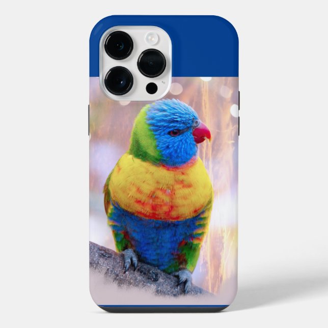 Funda Para iPhone Hermoso loro multicolor (Reverso )