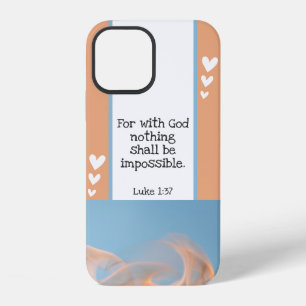 Funda Para iPhone 12 Hermoso modelo de foto de llamas con versículo de 