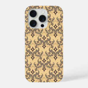 Hermoso patrón étnico de Damasco puntillismo