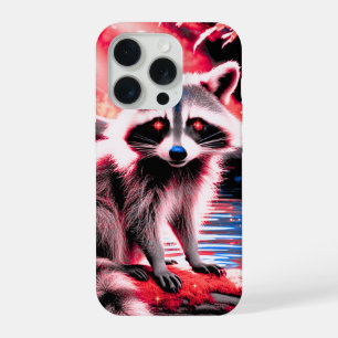 Hermoso Raccoon Red Sparkle Eyes Woods