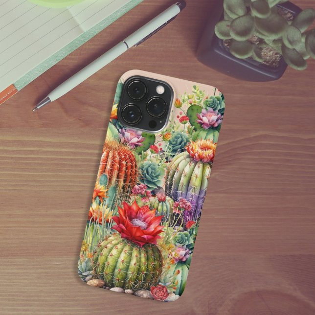 Funda Para iPhone Hermosos Cactus Florecidos (Subido por el creador)