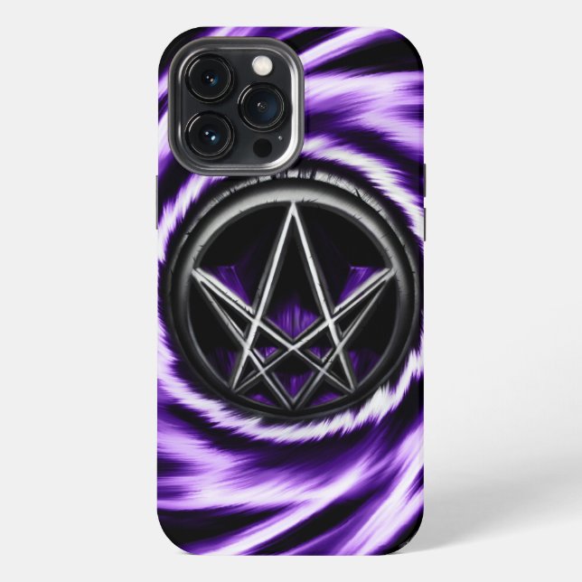 Funda Para iPhone Hexagrama unicursal (Reverso )