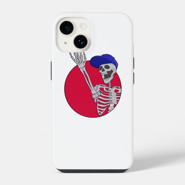 Funda Para iPhone Hey Amigos Esqueleto Divertido y Genial (Reverso )