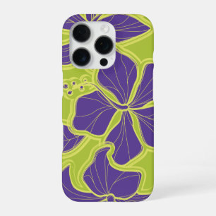 Funda Para iPhone 16 Pro Hibisco de Kailua hawaiano floral de gran tamaño