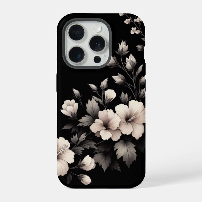 Funda Para iPhone Hibisco Tímido (Reverso )