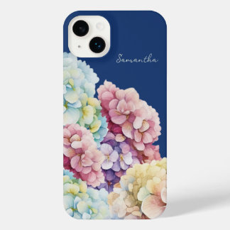 Funda Para iPhone 14 Plus Hidrangea de color de agua azul personalizado