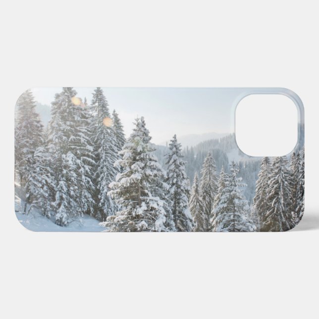 Funda Para iPhone Hielo y nieve | Allgäu Bavaria Southern Germany (Reverso Horizontal)