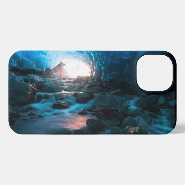 Funda Para iPhone Hielo y nieve | Glaciar Mendenhall, Juneau, Alaska (Reverso Horizontal)
