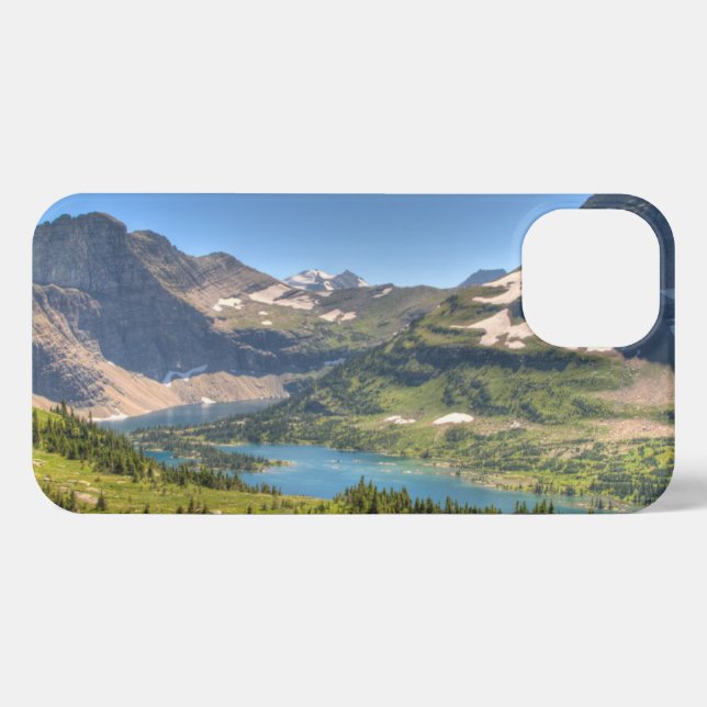 Funda Para iPhone Hielo y nieve | Parque nacional Glacier, Montana (Reverso Horizontal)