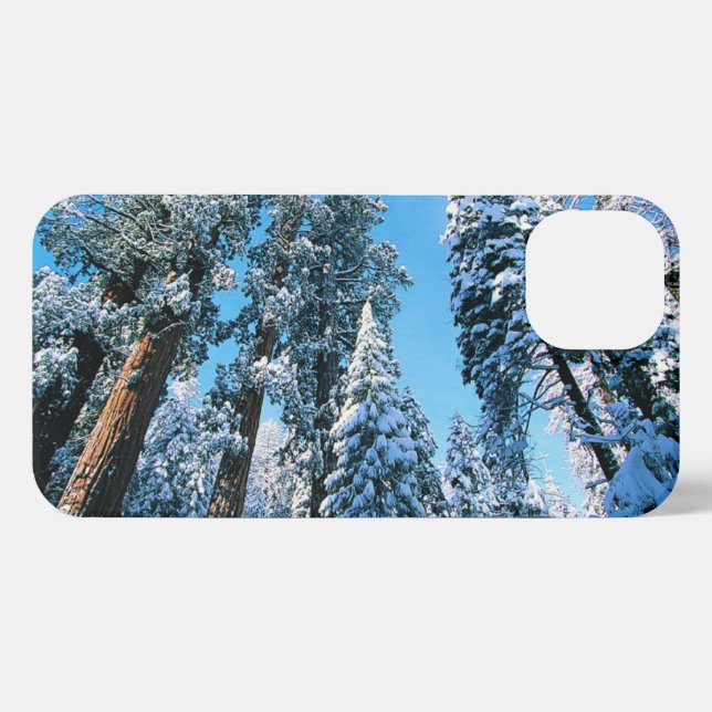 Funda Para iPhone Hielo y nieve | Parque nacional Sequoia, Californi (Reverso Horizontal)