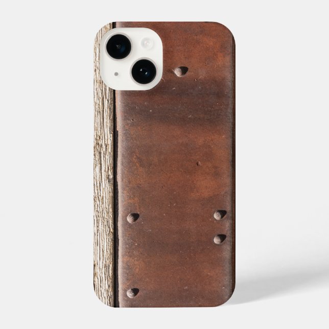 Funda Para iPhone Hierro, madera, pernos hacen fuerte (Reverso )