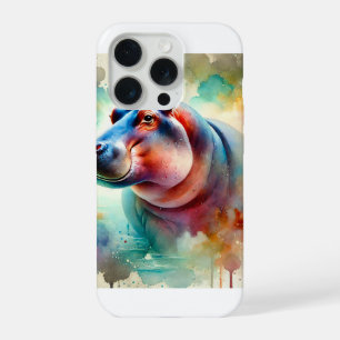 Hippo in serenity 220924AREF119 - Watercolor