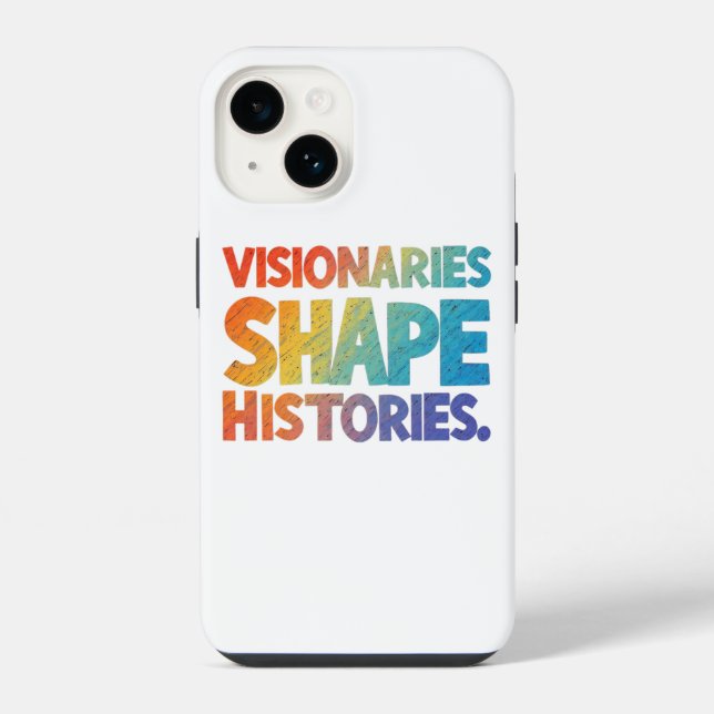 Funda Para iPhone Historias de formas de visionarios (Reverso )