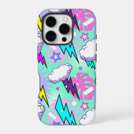 Funda Para iPhone 16 Pro Historieta de tormenta tropical