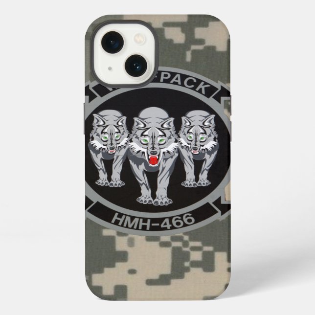Funda Para iPhone HMH-466 "Wolfpack" Camuflaje Digital (Reverso )