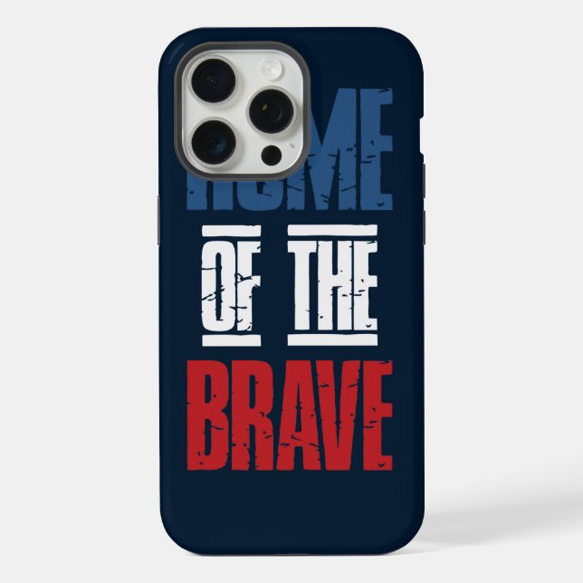 Funda Para iPhone Hogar de los valientes (Reverso )