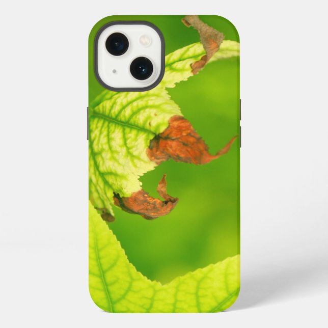 Funda Para iPhone Hoja de arce con enfermedad (Reverso )