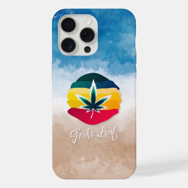 Funda Para iPhone Hoja de Dios - Edición Funky Beach (Reverso )