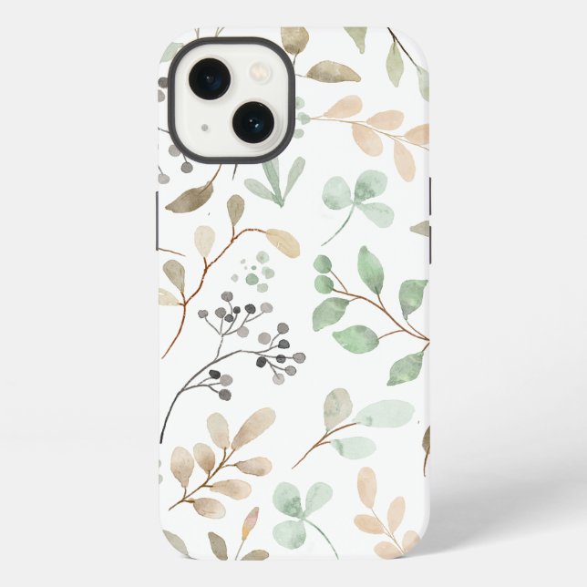 Funda Para iPhone Hojas (Reverso )