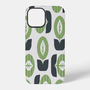 Funda Para iPhone 12 Hojas abstractas retro: estilo vintage sin foco
