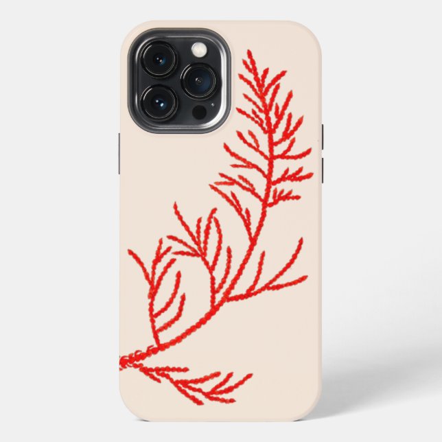 Funda Para iPhone Hojas de cedro en una funda de iPhone (Reverso )