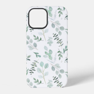 Funda Para iPhone 12 Hojas de eucalipto acuarela