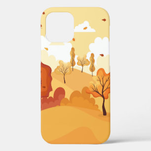 Funda Para iPhone 12 Hojas de otoño. Hoja de jardín otoñal amarilla, ho