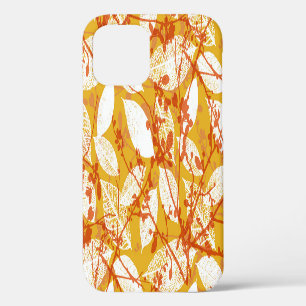 Funda Para iPhone 12 Hojas de otoño: repetición de la cosecha dorada