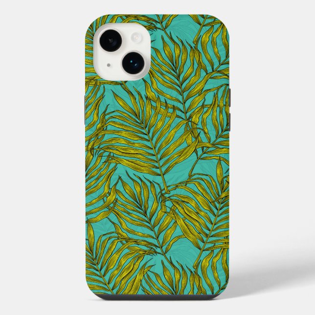 Funda Para iPhone Hojas de palma (Reverso)