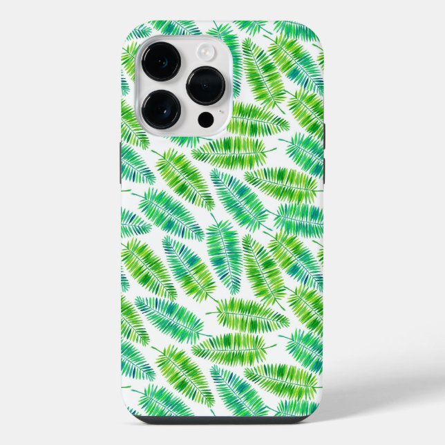 Funda Para iPhone Hojas de palma acuáticas (Reverso )