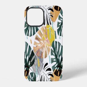 Funda Para iPhone 12 Hojas de palma tropical: elementos decorativos.