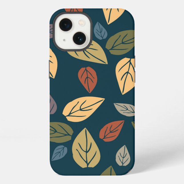 Funda Para iPhone hojas de patrón (Reverso )