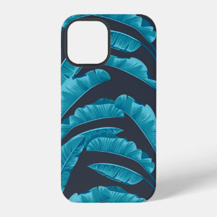 Funda Para iPhone 12 Hojas de plátano sin fisuras. Patrón tropical vint