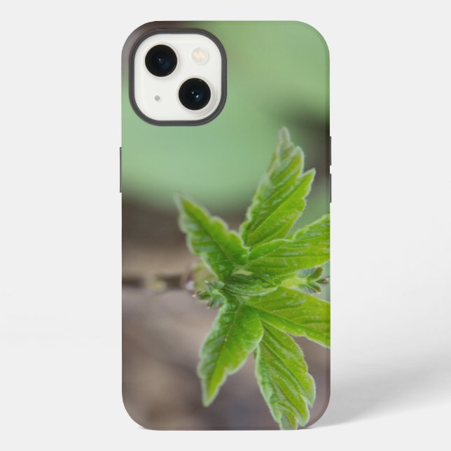 Funda Para iPhone Hojas de primavera (Reverso )