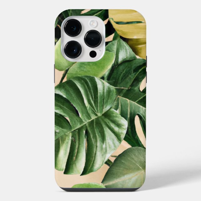 Funda Para iPhone Hojas florales/hawaianas/tropicales (Reverso )