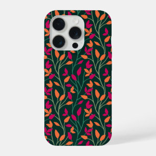 Hojas oscuras verdes botánicas estilo elegante