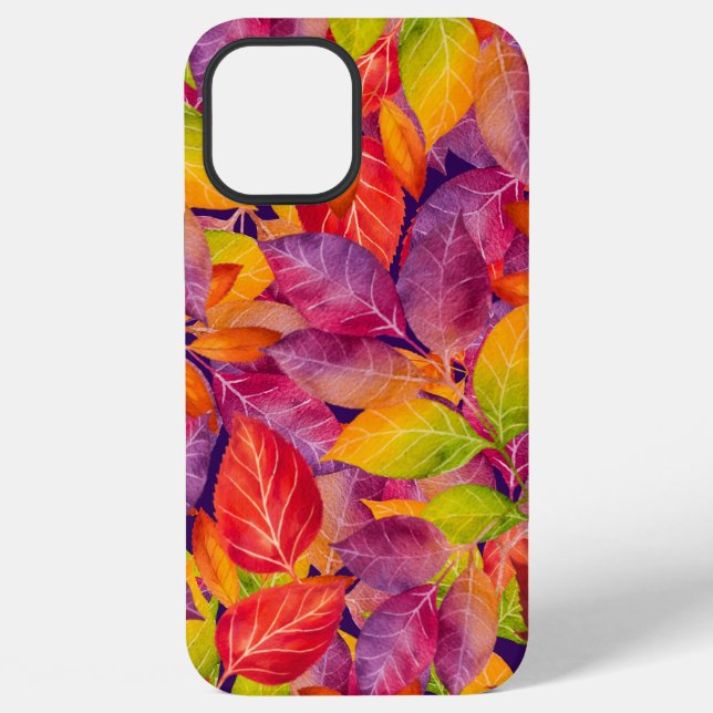 Funda Para iPhone Hojas otoñales (Reverso )
