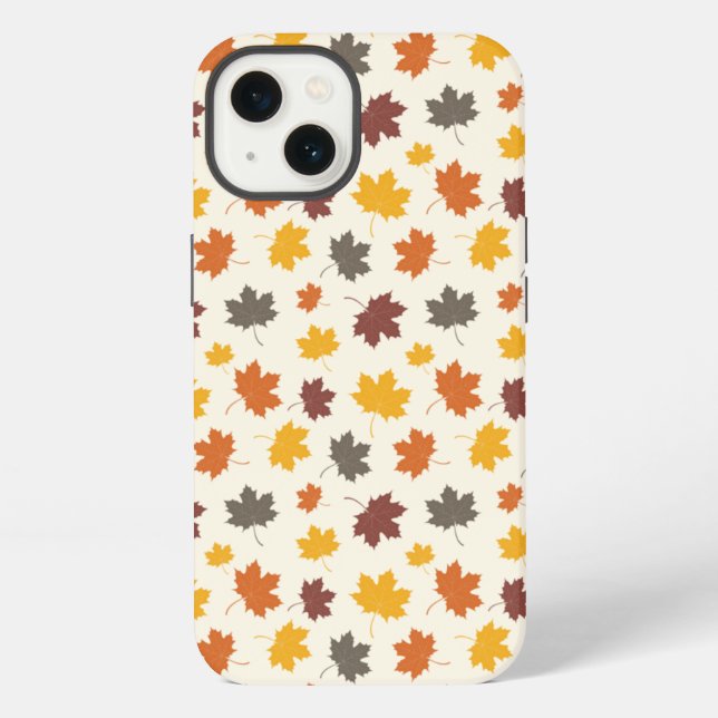 Funda Para iPhone Hojas que caen en otoño (Reverso )