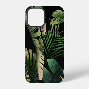 Funda Para iPhone 12 Hojas Tropicales: Floral Sin Costuras de Verano