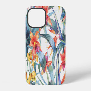 Funda Para iPhone 12 Hojas tropicales Flores Vintage Botánica