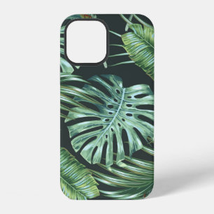 Funda Para iPhone 12 Hojas tropicales, monstera, hoja de plátano, folla