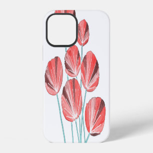 Funda Para iPhone 12 Hojas tropicales: Patrón creativo dibujado a mano